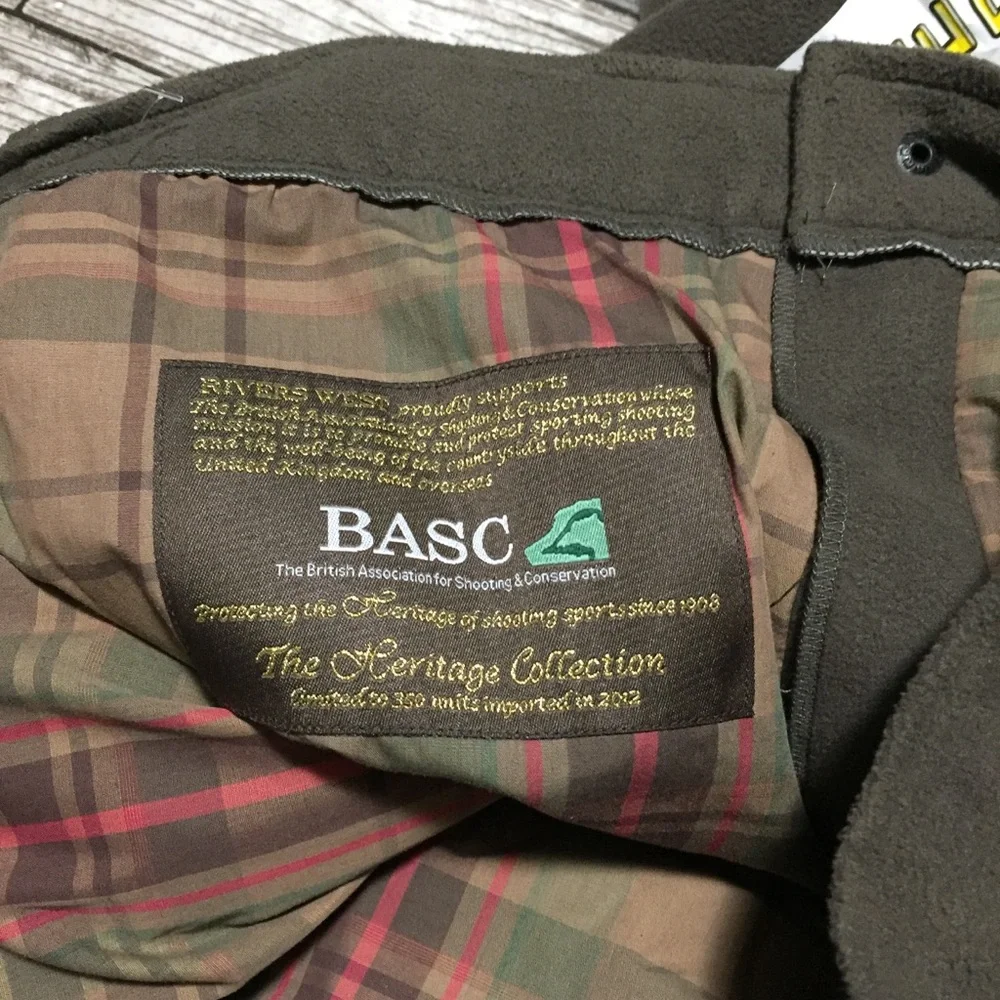 Rivers West Heritage Breeks Fleece Crop Pants Size L Green Brown Waterproof